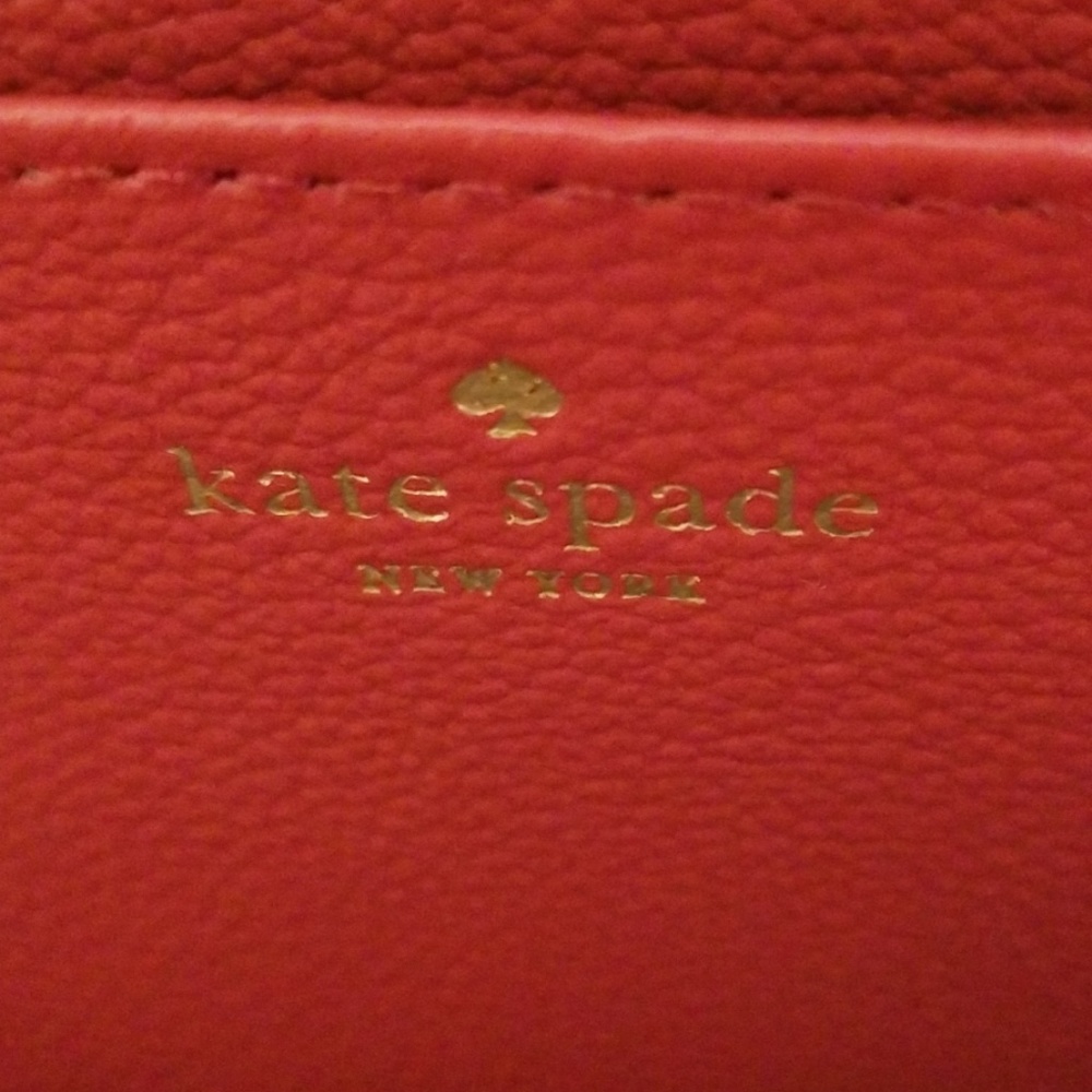 Kate Spade wallet wristlet leather  geranium color NWT - Picture 6 of 8